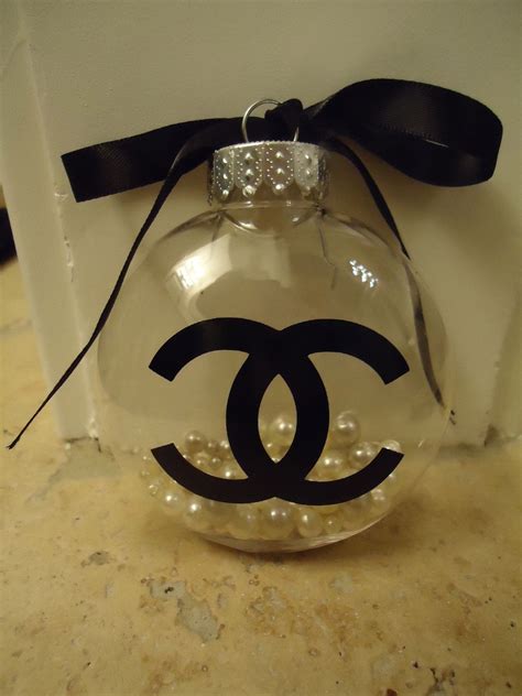 chanel tree ornament|chanel inspired christmas ornaments.